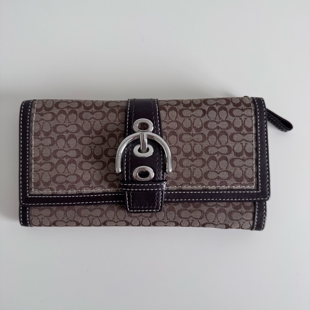 Vintage Leather Coach Signature Wallet